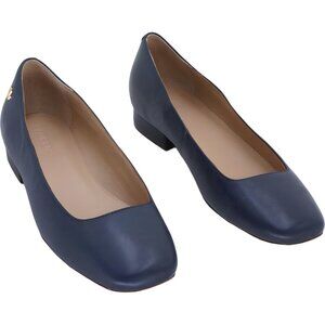 Ralph Lauren Emellie Nappa Ballet Flats Navy Women's US 7.5
